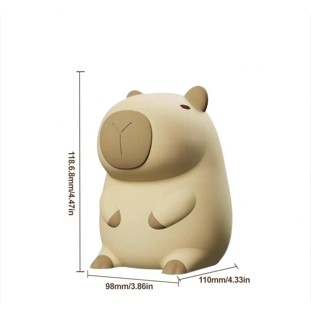 Lámpara de capibara de 2 modos de luz + envió gratis